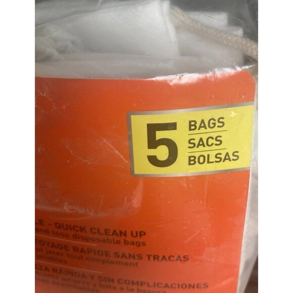 BLACK+DECKER BV-008 Disposal Bags Leaf Vacuum- White - 5pk - Picture 3 of 4